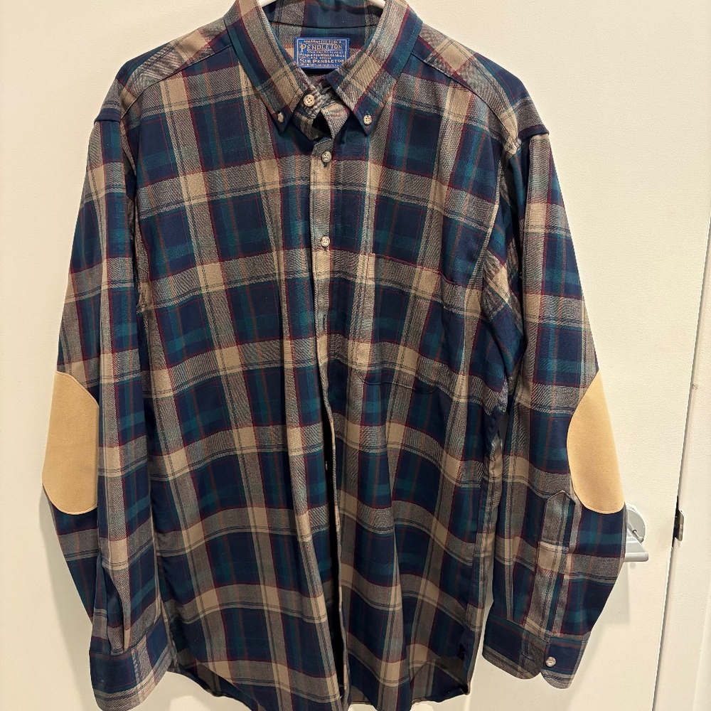 Vintage Men’s Pendleton Plaid Wool Shirt